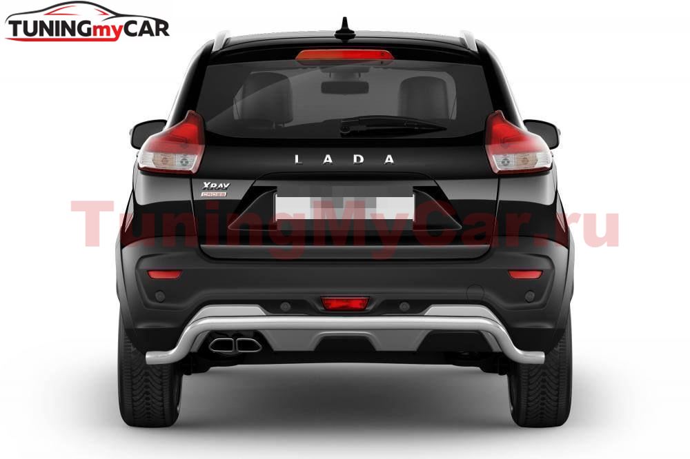 Защита заднего бампера "Волна" Ø51 мм (НПС) LADA XRAY Cross с 2018